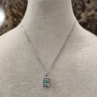 گردنی نقره وارداتی طرح توپاز|جواهرات|شیراز, شریفآباد|دیوار