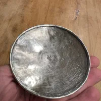 جاشمعی نقره پایه کوتاه قدیمی