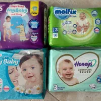 پوشک اطفال برند و سایز مختلف