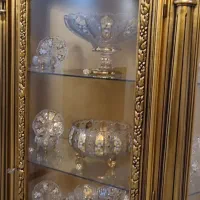 بوفه ویترین کنسول ورق طلا