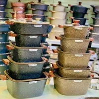 بلک کوکر انگلیسی قابلمه چدن دسته چوب 10 پارچه مفید|ظروف پخت‌وپز|یزد, |دیوار