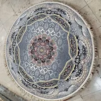 فرش گرد ۱۵۰ در ۱۵۰ شانه ۷۰۰ اکرولیک ده رنگ ده نقشه|فرش|مشهد, امیر المومنین|دیوار