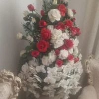 گل و گلدان مصنوعی بزرگ