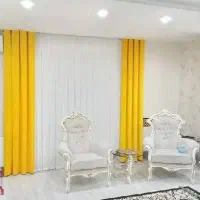 ترکیب پرده های ساده رنگ های متفاوت|پرده، رانر، رومیزی|تبریز, |دیوار