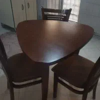 میز نهارخوری سه نفره چوب راش