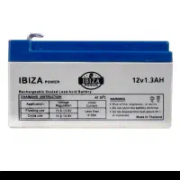 ۳۰۰عدد باتری یو پی اس ۱۲ولت۱.۳آمپر ایبیزا