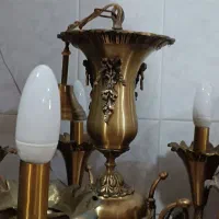 دو عددلوستر برنزی|لوستر و چراغ آویز|رشت, لاکانی|دیوار