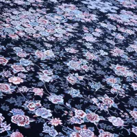 ۱جفت۱۲متری۷۰۰شانه۲۵۵۰تراکم۱۰رنگ‌افشان‌سرمه‌ای|فرش|مهاباد (آذربایجان غربی), |دیوار