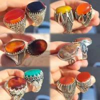 حراج انگشترهای مردانه آبکاری نقره