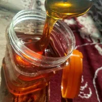 عسل گل نجم طبیعی شفاف، کشدار، بدون حرارت