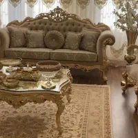 سرویس مبلمان استیل تماما چوب راش|مبلمان خانگی و میز عسلی|تهران, شهرک امید|دیوار