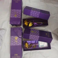 گل رز ورق طلا