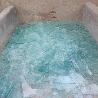 سفارش فوری شیشه میرال شکسته،لنگه درب،ثابت،کتیبه
