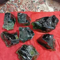 سنگ های معدنی خارجی آبسیدین به وزن۷کیلو۱۱۷گرم