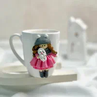 ماگ با عروسک دست ساز|صنایع دستی و سایر لوازم تزئینی|گنبد کاووس, |دیوار