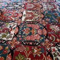 قالی ماشینی خشتی۳عدد طرح دست بافت