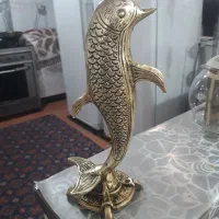 مجسمه برنج دلفین