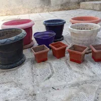 گلدان گل با گل مصنوعی شیشه مربا