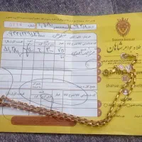 زنجیر آجری طلا و انگشتر  طلا نو نو