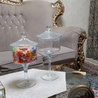 کندی شکلات خوری ظرف پذیرایی پایه دار آجیل خوری