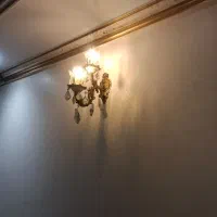 لوستر برنجی و دیواری کوب