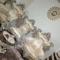 مبل ۹ نفره چوبی ب همراه بوفه و اینه کنسول|مبلمان خانگی و میز عسلی|تبریز, |دیوار