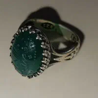 انگشتر نقره کار شده