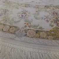 فرش ماشینی گرد کاشان2/5 در 2/5 رویال گلد 1200/3600