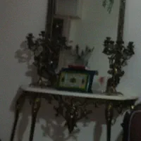 آینه و شمعدان وکنسول برنز