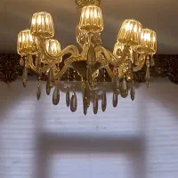 لوستر کریستال 2عدد وارداتی جدید کلا چند ماه خریدم