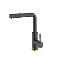 شیر آشپزخانه شودر رنگ مشکی و طلایی