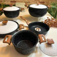 قابلمه گرانیتی جنس عالی ۱۰ قسطه ۱۰ پارچه