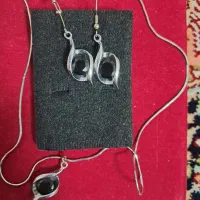گردنبند استیل سنگ سیاه