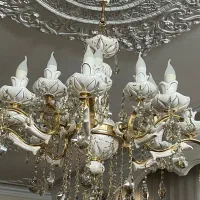 لوستر سرامیکی ۸شاخه دوبل ۱۶ شعله