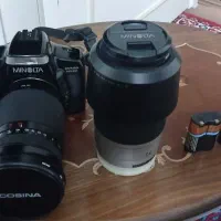 دوربین فیلمی Minolta Dynax 500si + دو لنز + باتری