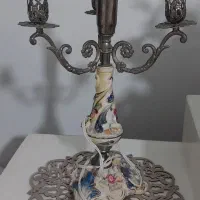 اینه وشمعدان قدیمی ایتالیایی
