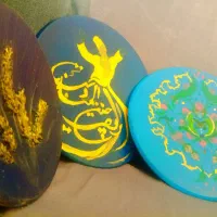 دیوار کوب سفالی خیلی زیبا و شیک کار دست ست شش تایی|تابلو، نقاشی، عکس|بندرعباس, |دیوار