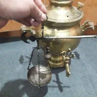 سماور زغالی و دوتا ترازو|کلکسیون اشیاء عتیقه|الوند, |دیوار