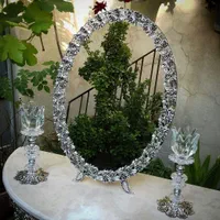آینه و شمعدان عقد و عروس روکش نقره