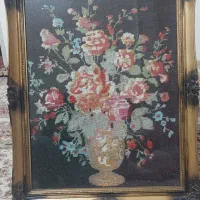 تابلو کوبلن لمه دوزی قدیمی دستباف