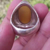 انگشتر نقره عقیق زرد طبیعی|جواهرات|بندرعباس, |دیوار