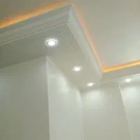 گچ‌کاری گچکاری‌ابزار‌نورمخفی‌سفید‌گچخاک‌لکه‌گیری‌