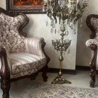 لوستر ایستاده برنجی|لوستر و چراغ آویز|اصفهان, جی شیر|دیوار