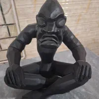 مجسمه چوبی تفکر مایا|صنایع دستی و سایر لوازم تزئینی|کرج, مصباح|دیوار