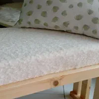 پاف چوبی سفید دو طرح