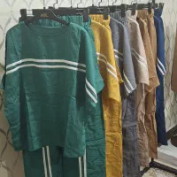 ست تیشرت و شلوار خط دار