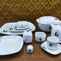 سرویس چینی 12 نفره لاله مشکی