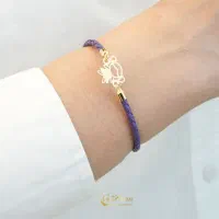 دستبند چرم و طلا دخترانه جدید|جواهرات|تهران, شهرک صدرا|دیوار