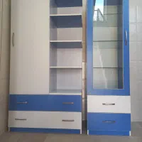 تخت و تشک و کمد بچه کامل در حد نو