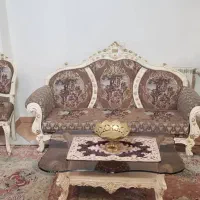 مبل استیل ۹نفره به اضافه ناهارخوری ۴نفره|مبلمان خانگی و میز عسلی|تهران, نازی‌آباد|دیوار
